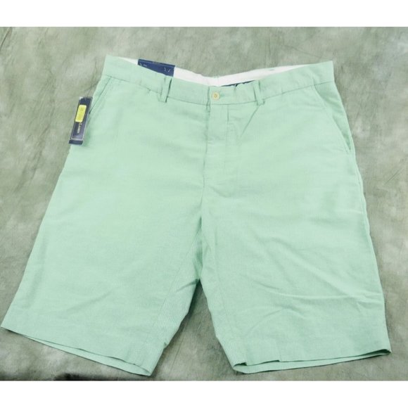 NWT Polo Ralph Lauren Light Green POLO CLUB TROUSER SHORTS Men's Size 38 s1-7985 - Picture 1 of 4